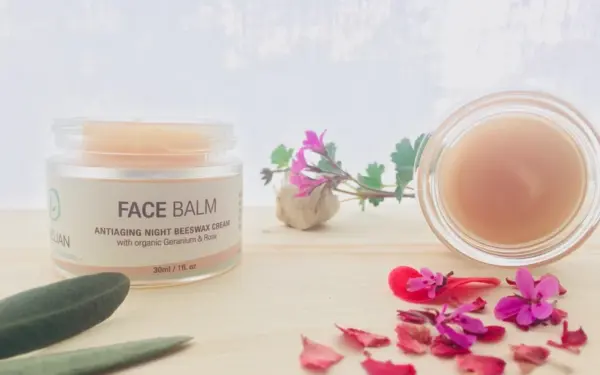 Night Face Cream, Organic Rose Face Balm - Image 2