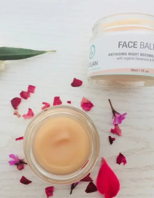 Night Face Cream, Organic Rose Face Balm