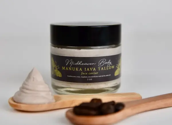 Manuka Honey Coffee Tallow Face Cream: Nourishing Moisturizer - Image 3